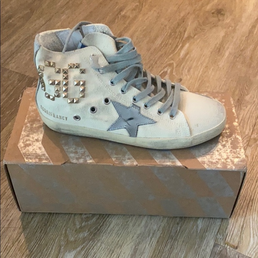New never worn golden goose high top
